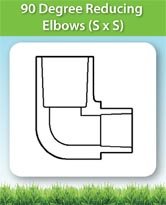 90 Degree Reducing Elbows (S x S)