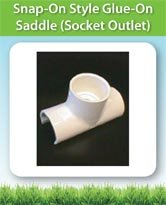 Snap-On Style Glue-On Saddle (Socket Outlet)