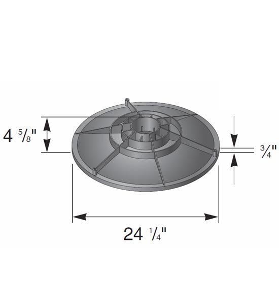 24″ diameter Flo-Well® cover