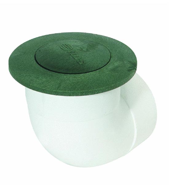 Pop-Up Drainage Emitter with Elbow, 4″ Green – May Be Used With Flo-Well to Relieve Overflow