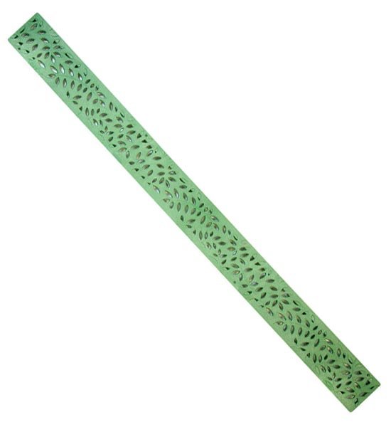 Channel Grate, Decorative (Botanical) 3″ Mini Channel™ , Green (3′ Long) – Fits NDS500 and NDS550